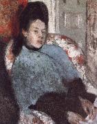 Germain Hilaire Edgard Degas Portrait of Elena Carafa Sweden oil painting reproduction
